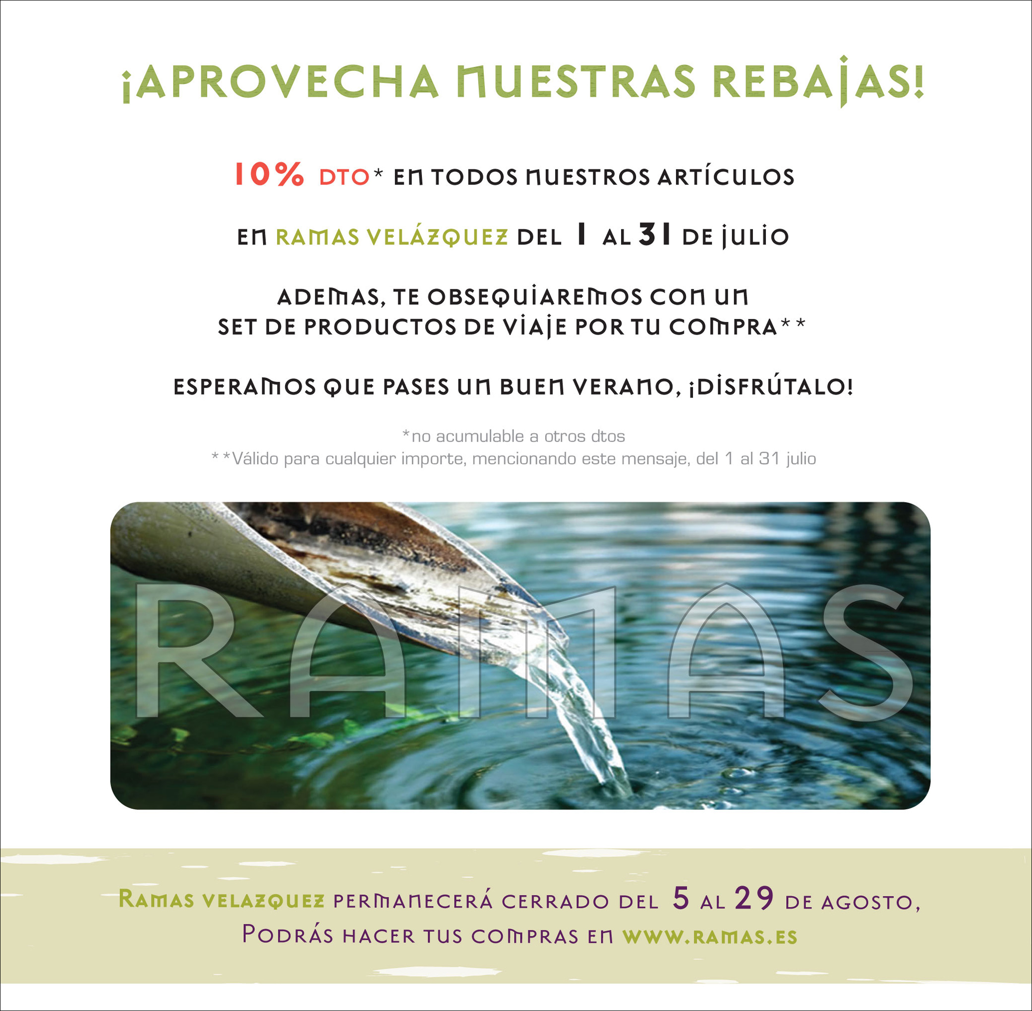 rebajasjulio y cierre agosto